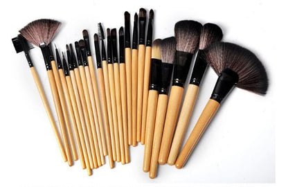 Gift Bag Of 24 Pcs Makeup Brush Sets, Professional Cosmetics Brushes Eyebrow Powder Foundation Shadows Pinceaux Make Up Tools